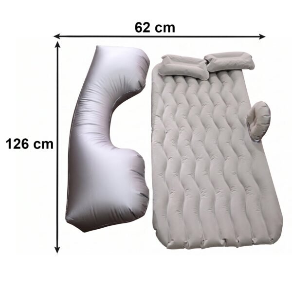 Portable Car Air Mattress – Foldable with Pump & Pillows for Road Trips, Car Sofa