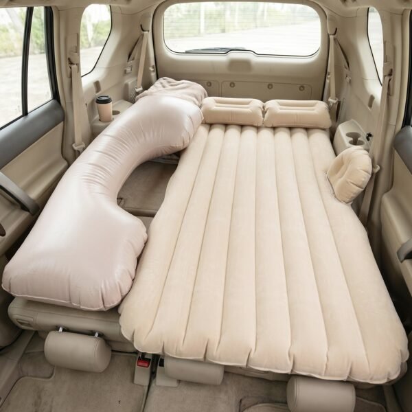 Portable Car Air Mattress – Foldable for Travel & Camping Comfort, Car Sofa