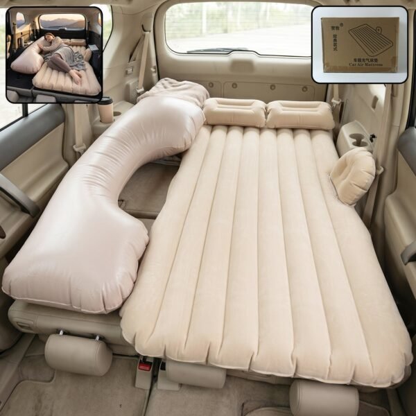 Portable Car Air Mattress – Foldable for Travel & Camping Comfort, Car Sofa