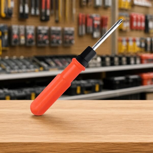 Small 2 in 1 screwdriver – Reversible flathead and Phillips tool for home & work