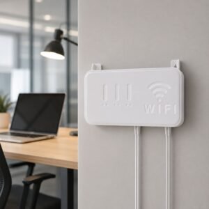 Wall Mount WiFi Router Holder – Space-Saving Cable Management Solution