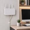 Wall Mount WiFi Router Holder – Space-Saving Cable Management Solution
