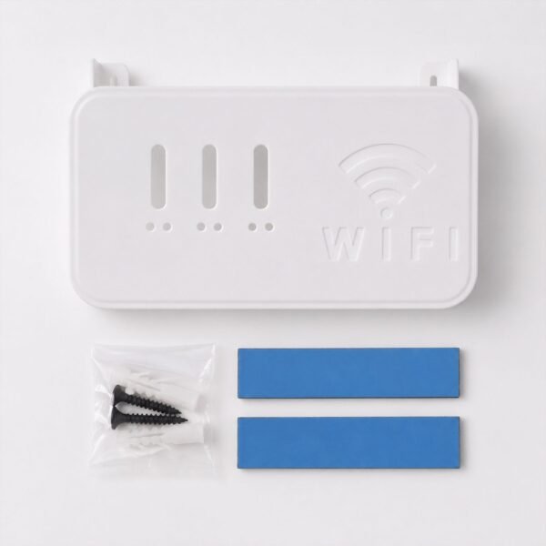 Wall Mount WiFi Router Holder – Space-Saving Cable Management Solution