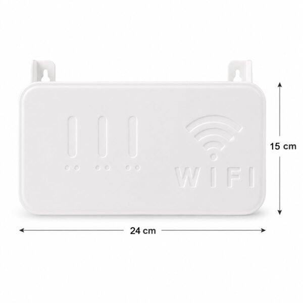 Wall Mount WiFi Router Holder – Space-Saving Cable Management Solution