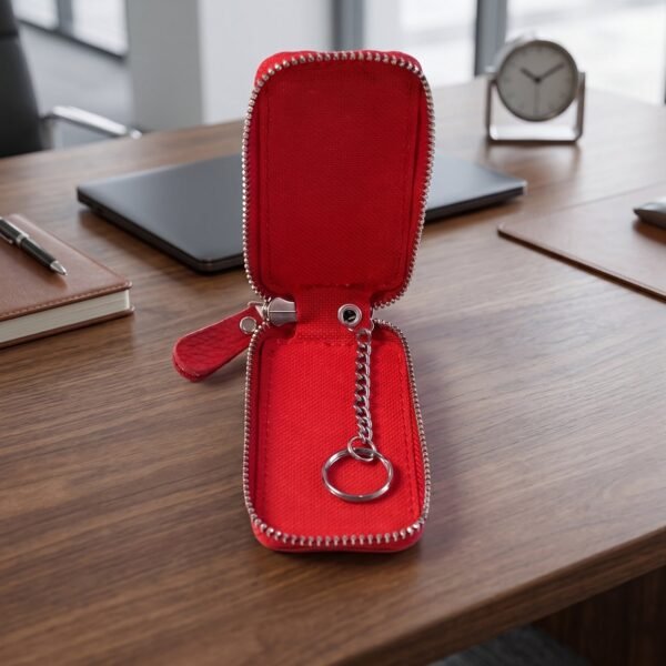 Leather Car Key Case – Smart Key Holder with Snap Hook