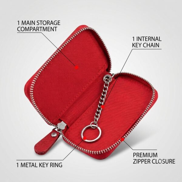 Leather Car Key Case – Smart Key Holder with Snap Hook