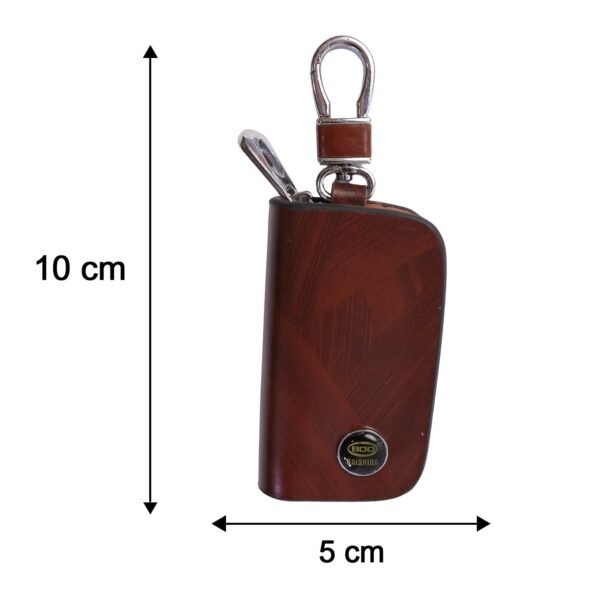 Leather Car Key Case – Compact & Stylish with Secure Closure