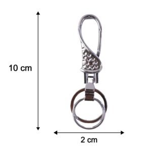 Heavy Duty Metal Key Holder – Durable with Swivel Hook for Everyday Use