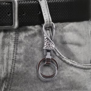 Heavy Duty Metal Key Holder – Durable with Swivel Hook for Everyday Use