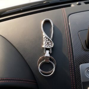 Heavy Duty Metal Key Holder – Durable with Swivel Hook for Everyday Use