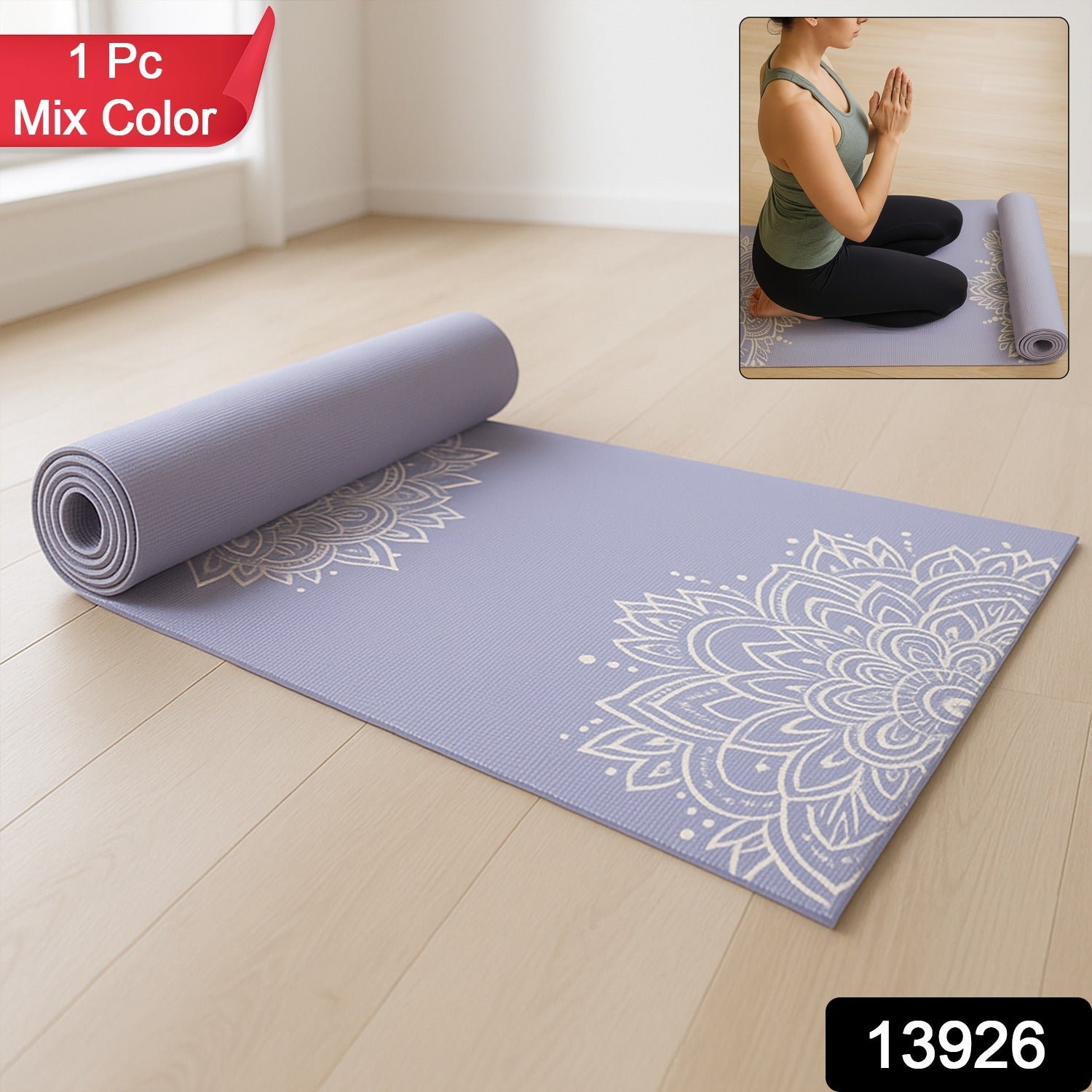 1613926192PC-Yogamat-Av585Gm-Sv2401Gm_92da1733-038d-47d2-a034-ac52663ace49 Non-Slip Printed Yoga Mat – Cushioned Mandala Design