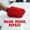 Microfiber Chenille Wash Glove for Bike Cleaning