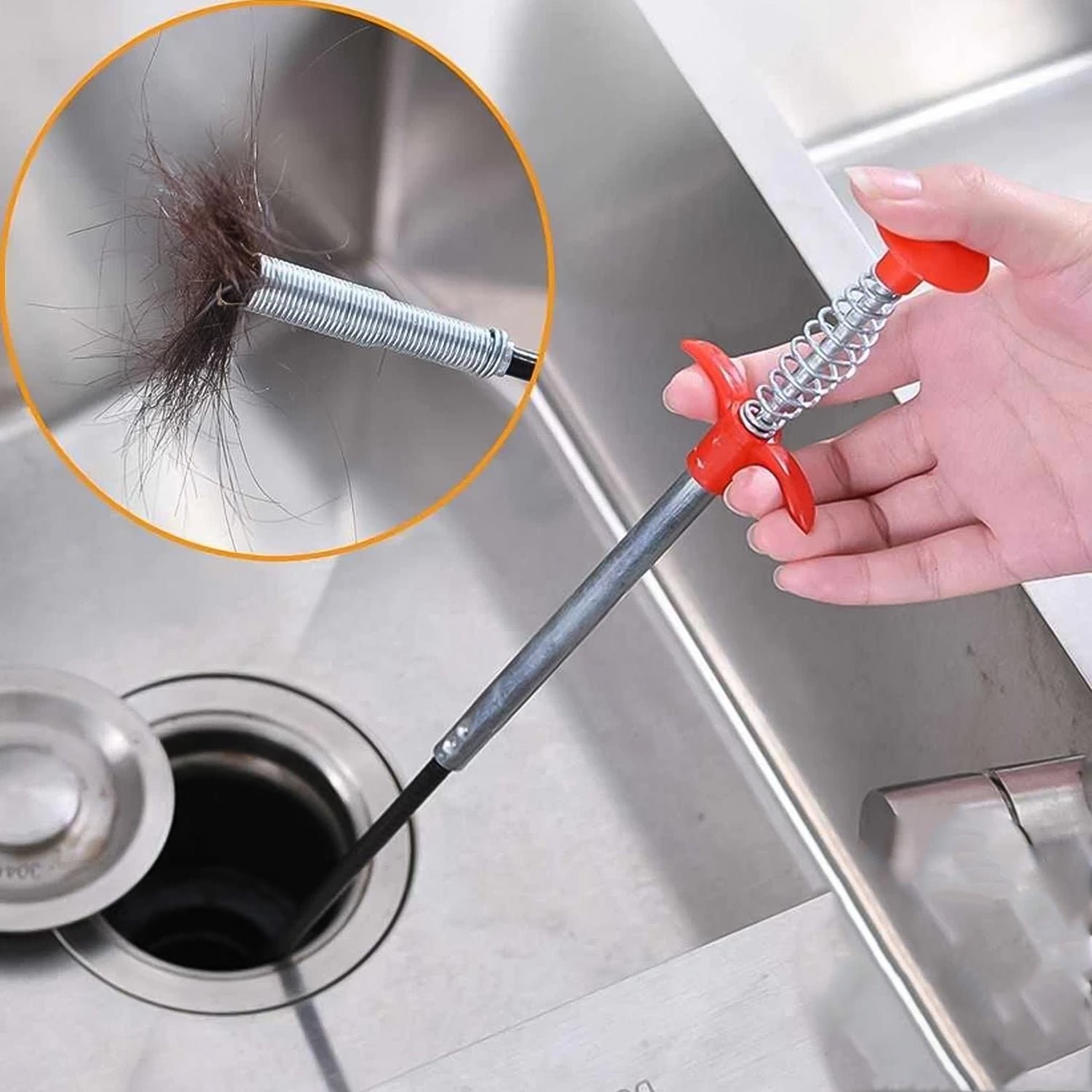 Sink Cleaning Hook – 60cm Flexible Drain Cleaner | ShineCrest