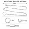 Heavy Duty Dog Chain Leash – Durable 67-inch Pet Tether for Control