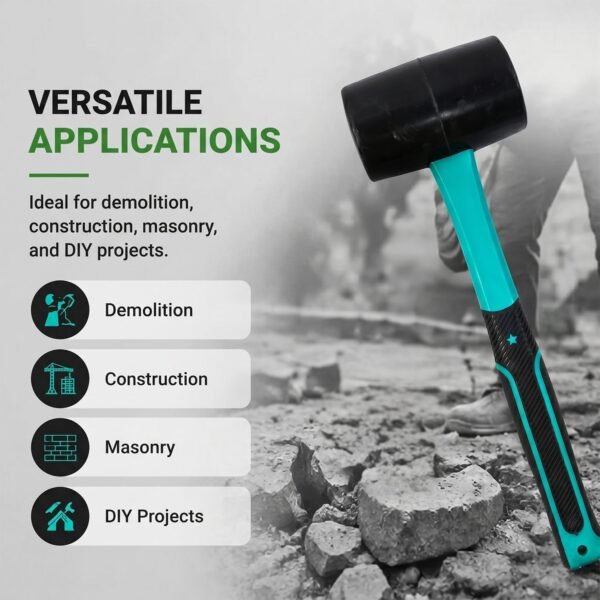 Heavy Duty Sledge Hammer Rubber Mallet for Construction Tasks