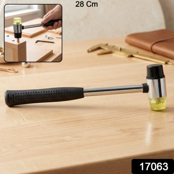 17063-02-sku_c3f44257-8957-401b-96ae-f4642127a60d Double Head Rubber Mallet – Non-slip grip & durable steel handle