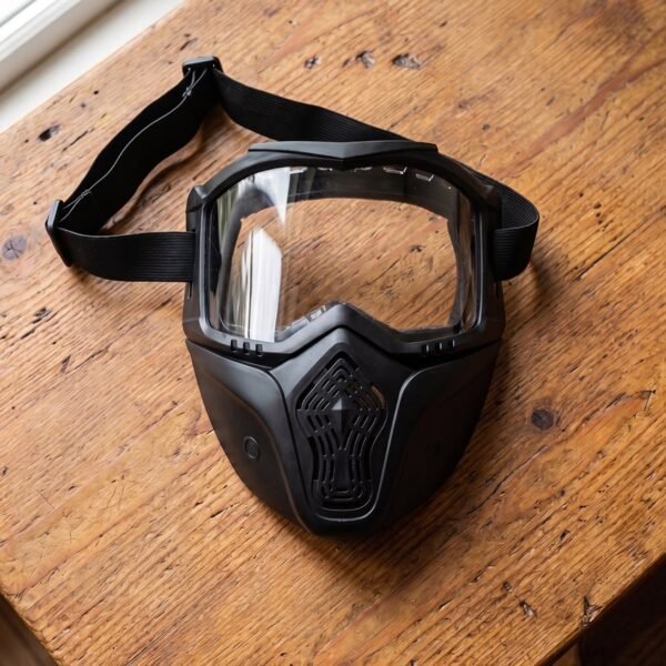 Protective Bike Goggle Face Mask – Detachable Shield for Outdoor Safety