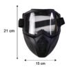 Protective Bike Goggle Face Mask – Detachable Shield for Outdoor Safety