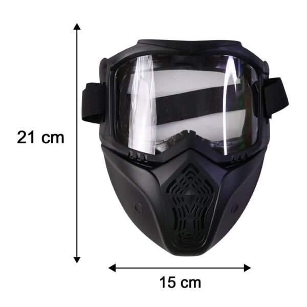Protective Bike Goggle Face Mask – Detachable Shield for Outdoor Safety