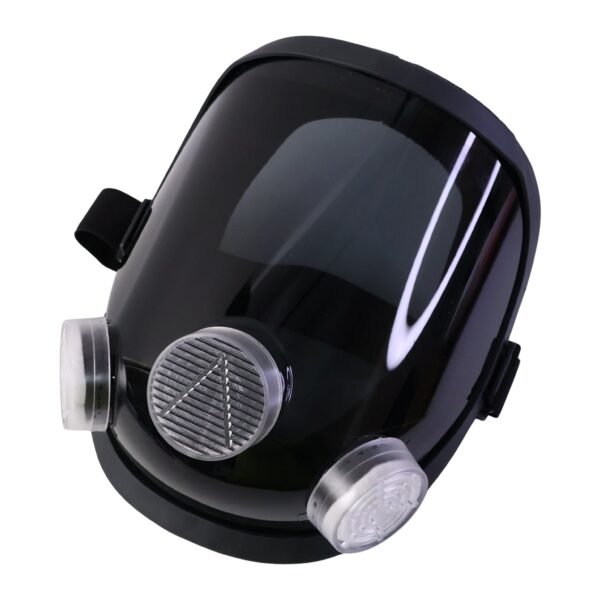 Full Face Safety Respirator Mask – Dual Filters & Clear Visor for Protection
