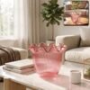 Decorative Ruffled Flower Pot Planter Vase – Versatile Home Decor