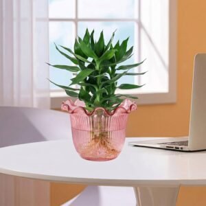 Decorative Ruffled Flower Pot Planter Vase – Versatile Home Decor