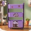 Mini Storage Trolley – 3-Tier Desk Organizer with Wheels for Kids and Office