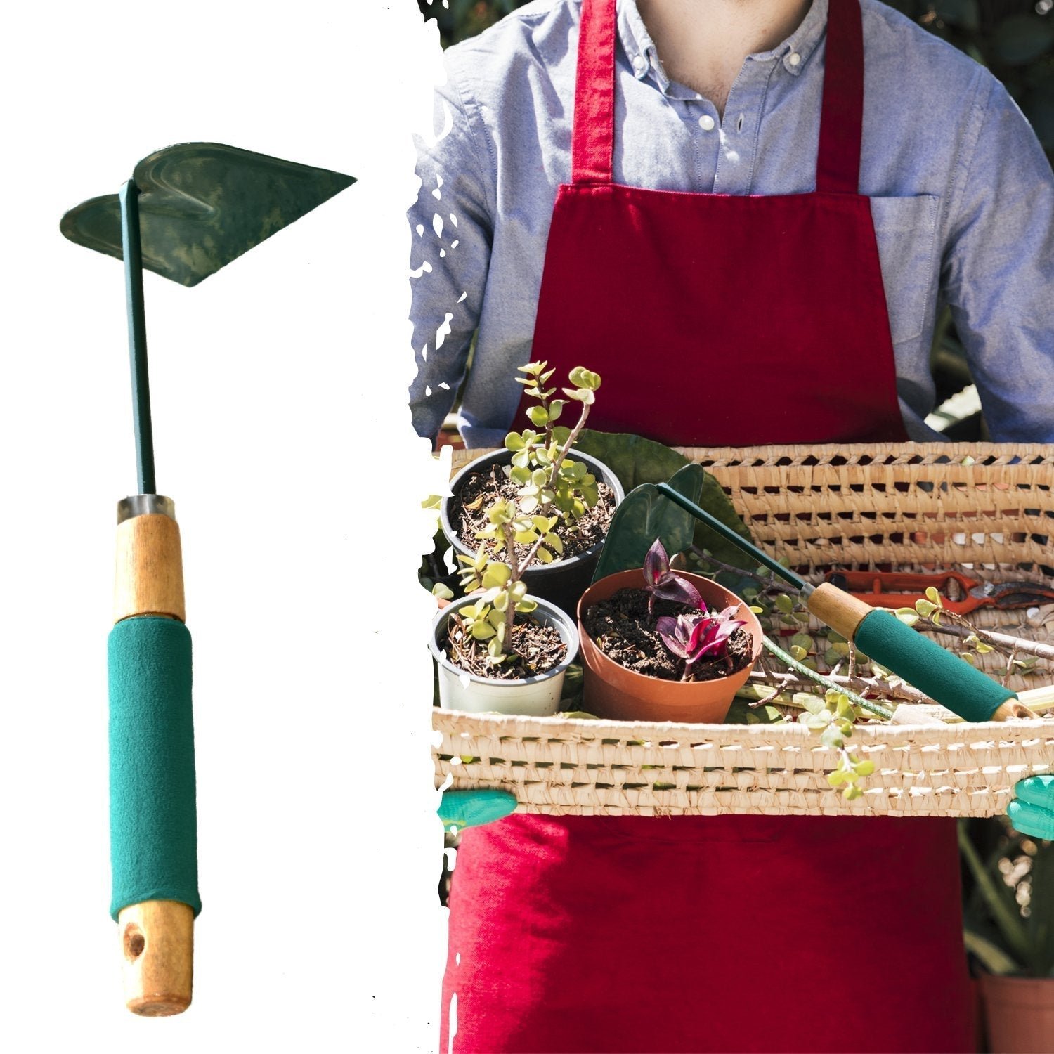 174002 Gardening Hoe – Durable Carbon Steel Hand Tool for Weeding | ToolMate Pro
