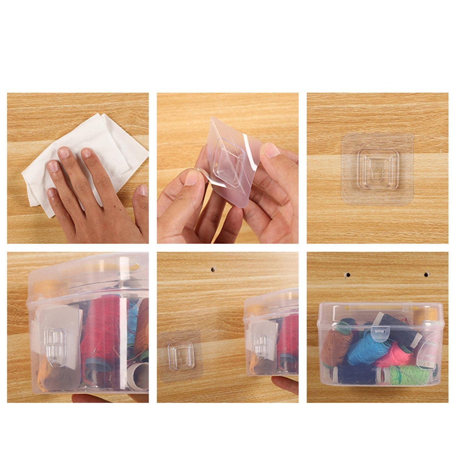 Adhesive Wall Hooks – Heavy Duty & No-Drill | GlimmerHome