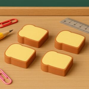 Toast Bread Eraser – Cute 3D Food Design for Kids | TinyTrendy