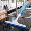 Plastic Kitchen and Shower Squeegee Wiper for Glass, Mirror and Countertops (1 Pc)