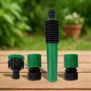 Garden Hose Nozzle Set – 4-Piece Durable Plastic | Grow Garden Tools