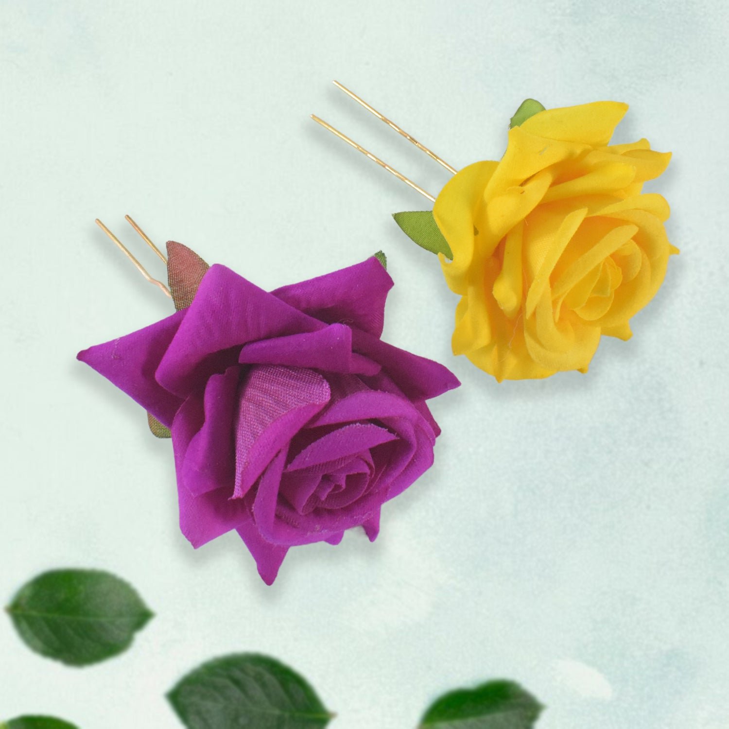 Flower Hair Pin Set – Vibrant Multicolor Floral Hair Accessories