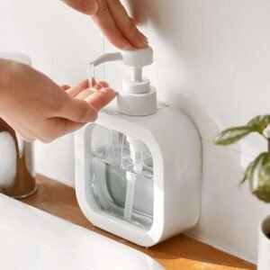 Soap Dispenser – Clear Refillable Pump Bottle | VelvetBubbles