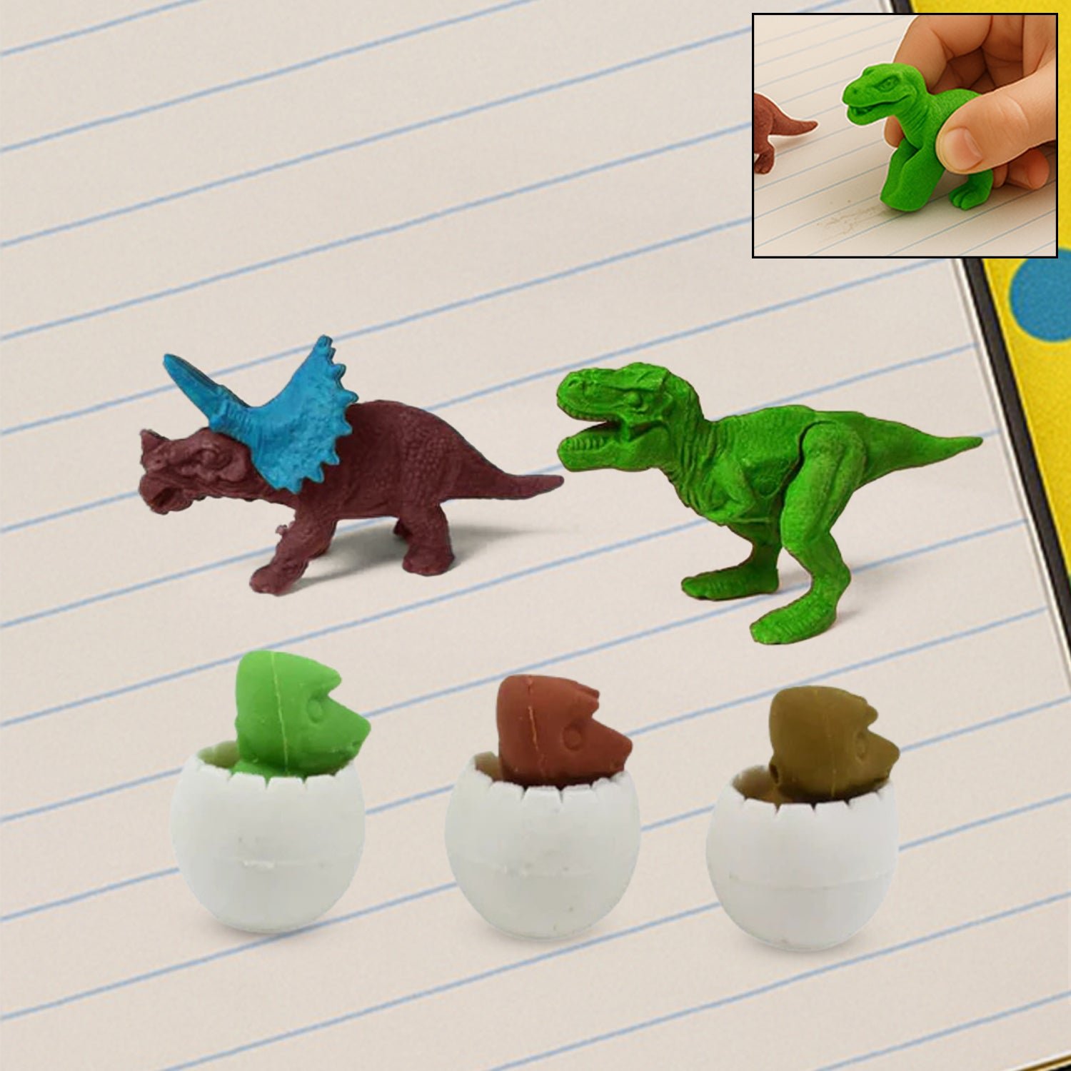 18030_3d_dinosaur_eraser_5pc_no8 Dinosaur Puzzle Erasers – 5-Pc Kids Fun Stationery Set | Brain Horizon