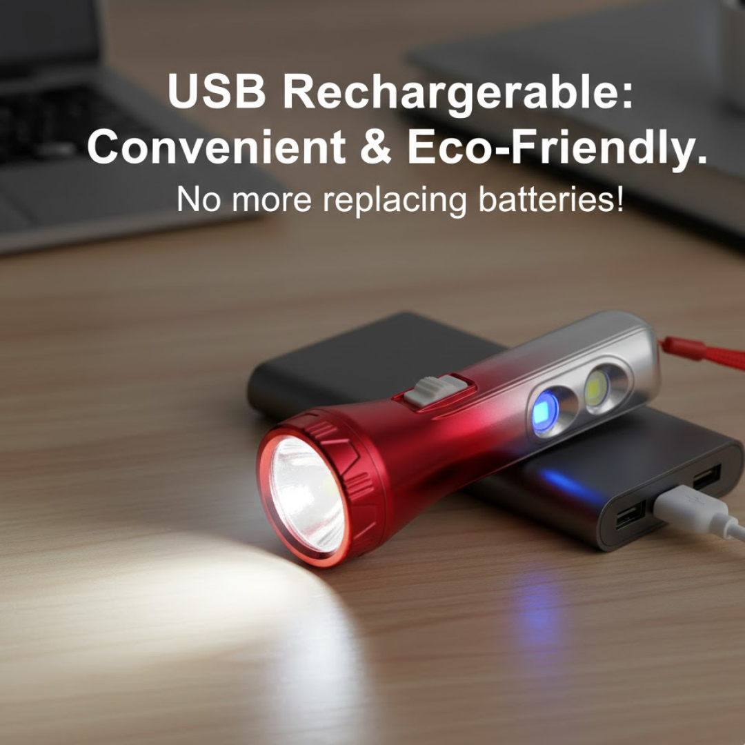 LED Torchlight – USB Rechargeable & Multi-functional |