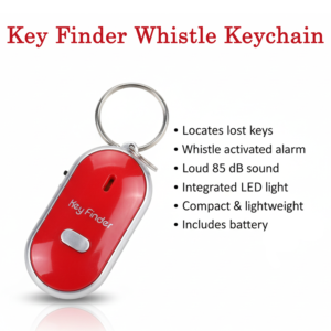 Key Finder with LED Light – Sound-Activated Locator for Keys