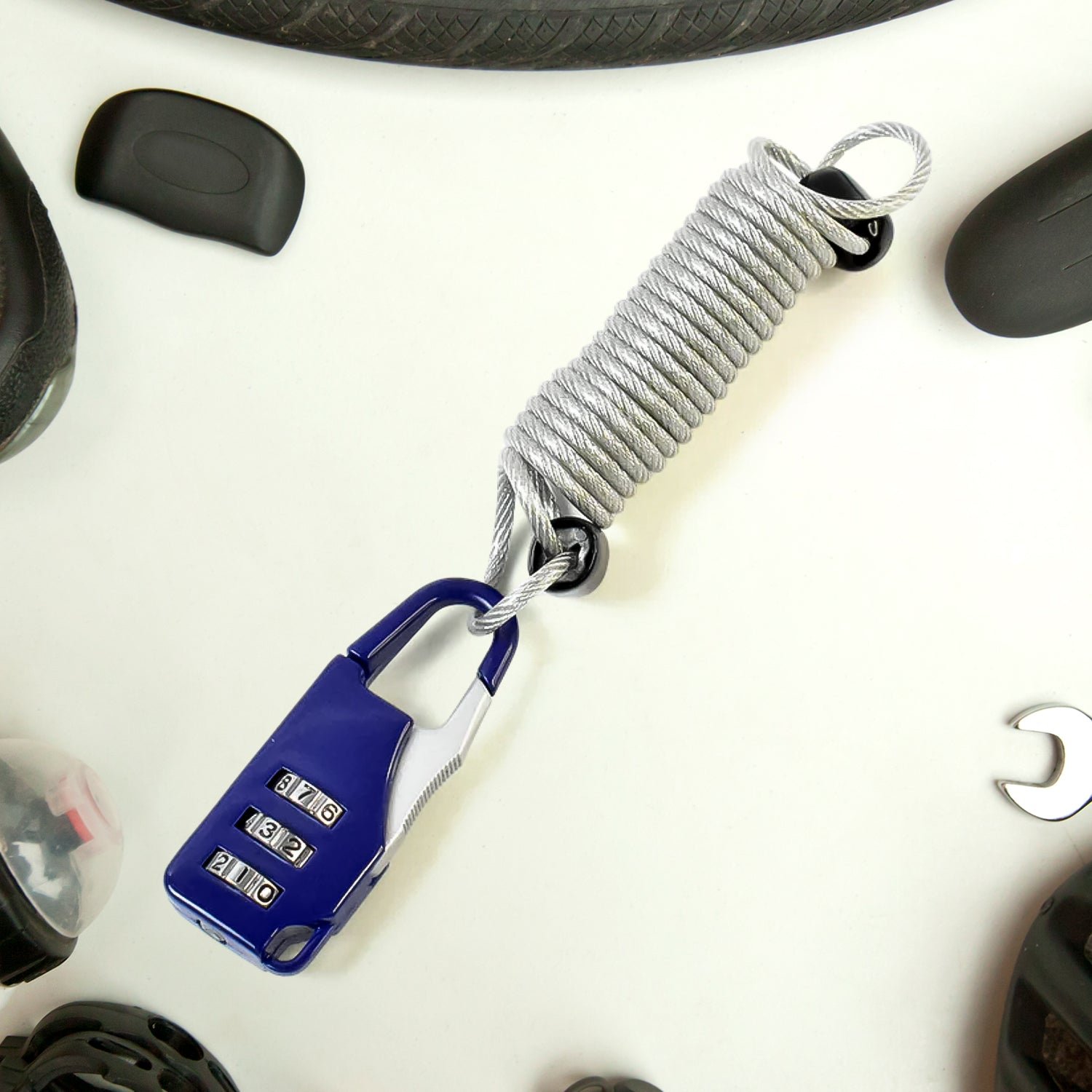 3-Digit Combination Anti-Theft Padlock – Keyless Security & Built-In Wire