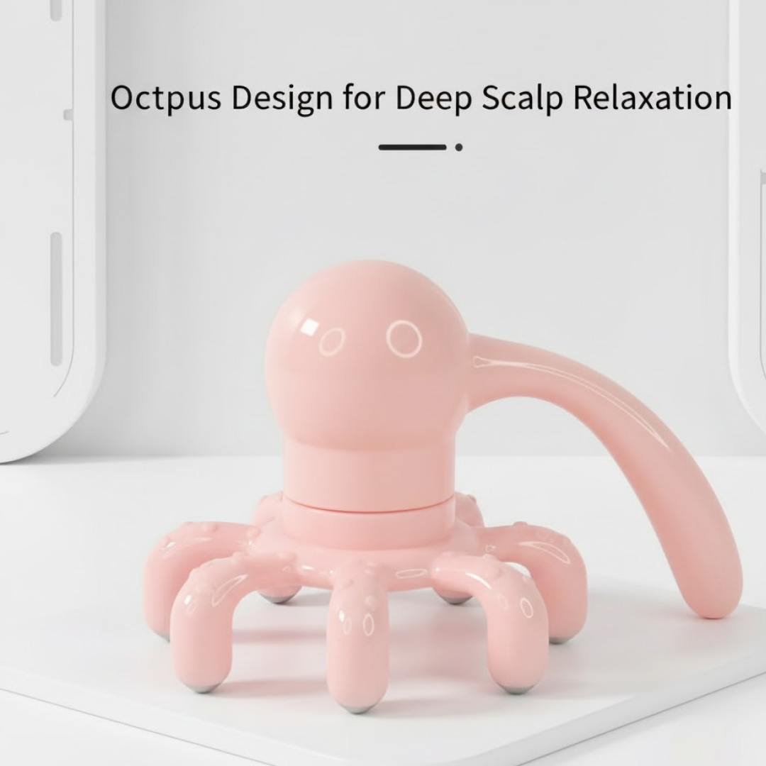 19053 Octopus Head Massager – Ergonomic Stress Relief Tool