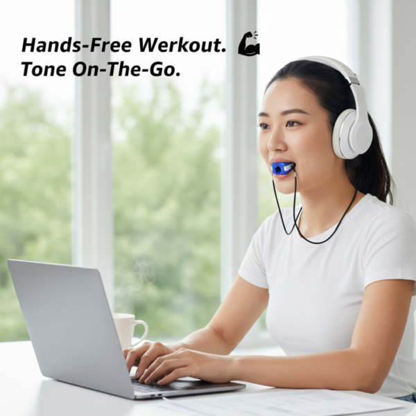 Jawline Exerciser – Dark Blue for Sculpting & Defining Jaw | FitFuzion