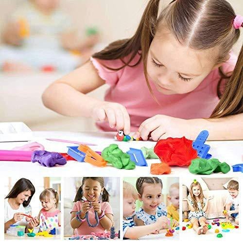 Non-Toxic Play Dough – 50 Clay Moulds & 5 Colors (Pack of 6) | Aditi