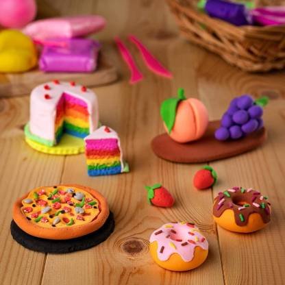 Non-Toxic Play Dough – 50 Clay Moulds & 5 Colors (Pack of 6) | Aditi