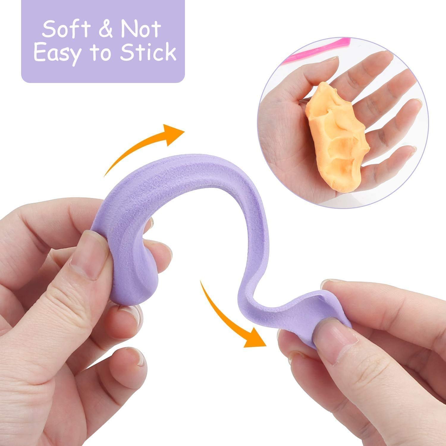 Non-Toxic Play Dough – 50 Clay Moulds & 5 Colors (Pack of 6) | Aditi