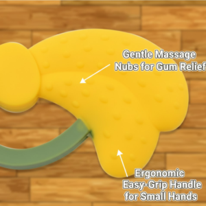 Baby Silicone Teether – Food Grade, Non-Toxic Relief | Little Learners
