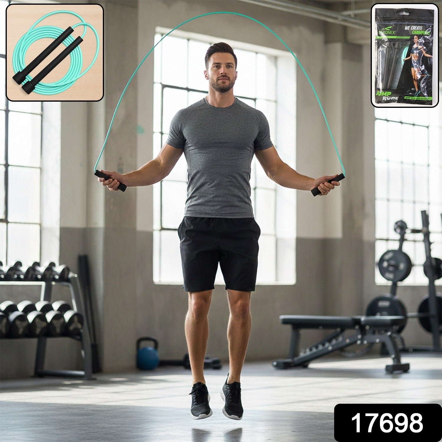 High-Speed Skipping Rope – Adjustable 3m with Foam Handles