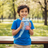 Kids Water Bottle with Dual Compartments – Straw & Strap | Own Hydrate