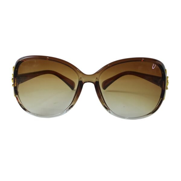 Oversized Sunglasses for Women – Trendy Gradient Lenses & Gold Accents