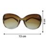 Oversized Sunglasses for Women – Trendy Gradient Lenses & Gold Accents