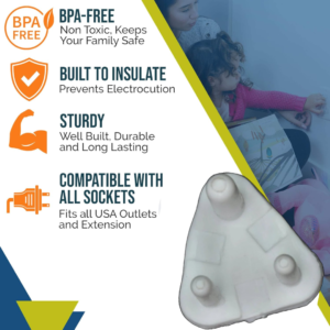 Baby Safety Socket Cover – Big Electric Plug Protector | Velvet Wheels