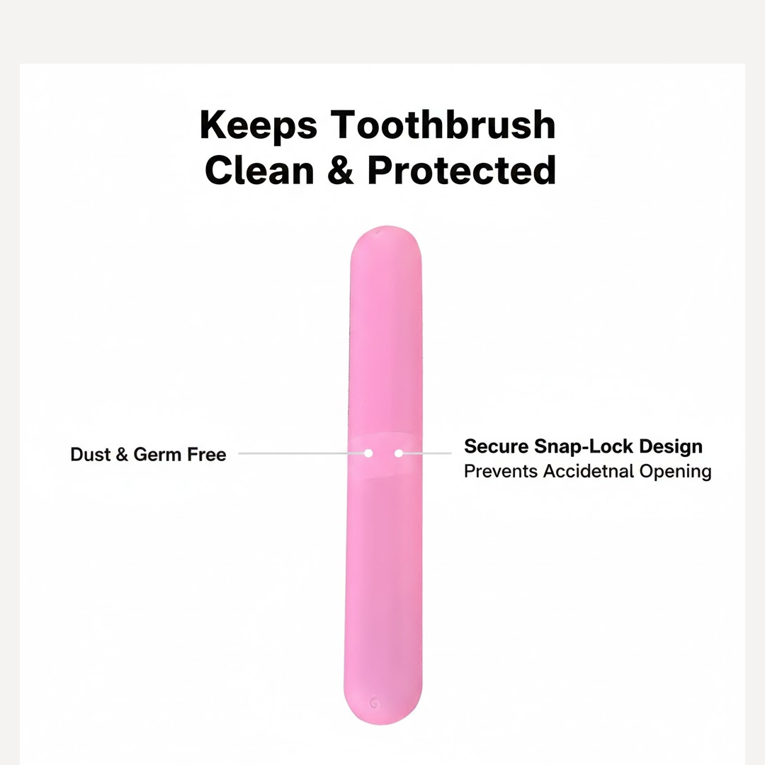 Toothbrush Travel Case – Hygienic Plastic Holder | BrushedUp